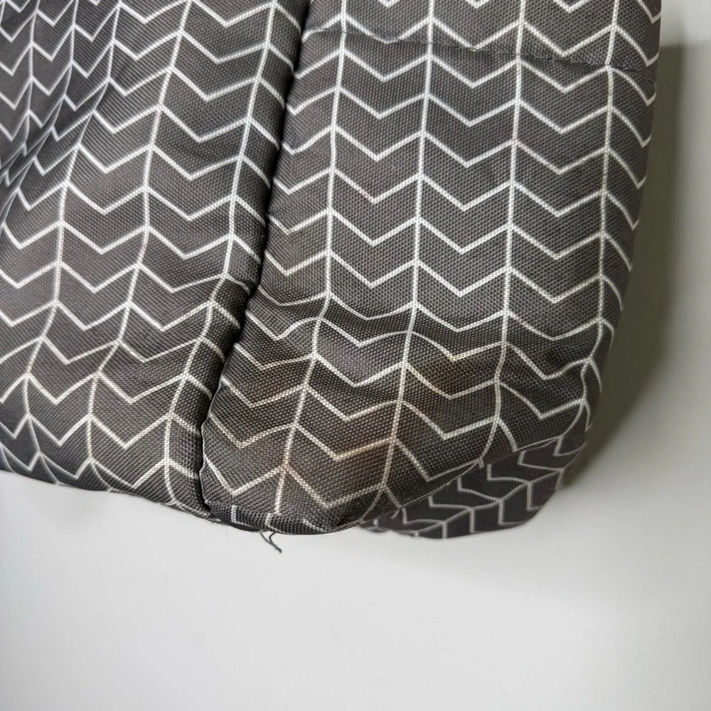 Banana Fish Stylish Gray Chevron Women's diaper Bag